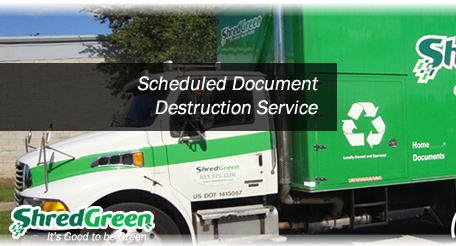 Scheduled Document Shredding Services